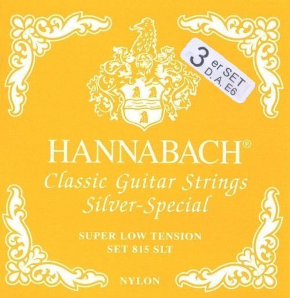 Hannabach Strings for classic guitar Serie 815 Super Low Tension Silver ...